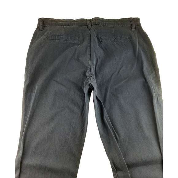 Old Navy Boy's Navy Blue Bootcut Chino Uniform Pants Adjustable Waist Stretch 16 - Picture 4 of 10